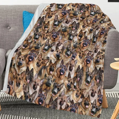 Vista 24 de Manta con estampado Airedale Terrier – Manta con estampado de animales divertidos para amantes de los perros y cachorros, regalos Airedale Terrier