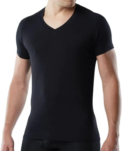 Vista 5 de Mr. Davis - Camiseta interior de bambú con cuello en V para hombre, 4