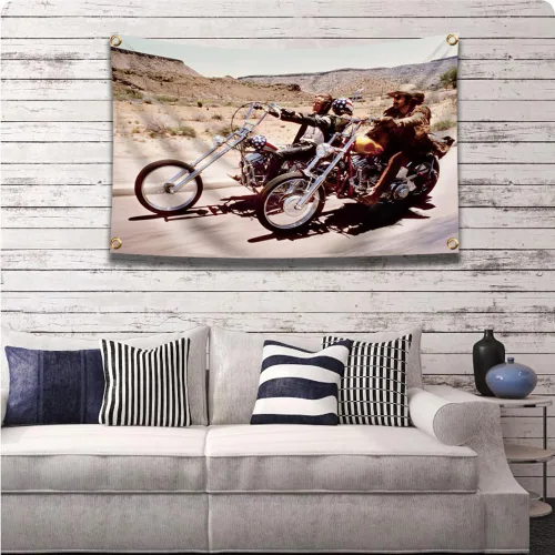 Vista 5 de ENMOON Tapiz de película, bandera de pared, impresión de 3 x 5 pies, decoración del hogar
