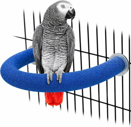 Vista 18 de Rypet Percha para Loros de Superficie Rugosa - Perchas de Arena de Cuarzo para Jaula de Pájaros para Pequeños Periquitos, Cacatúas, Conures