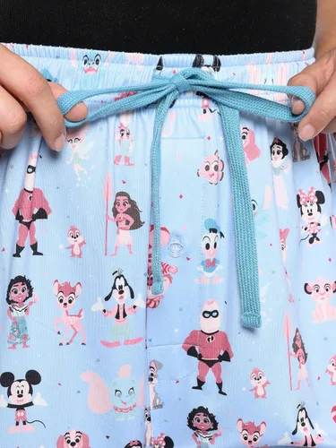 Vista 2 de Disney Pantalones de descanso para mujer, pantalones de pijama D100 con estampado completo