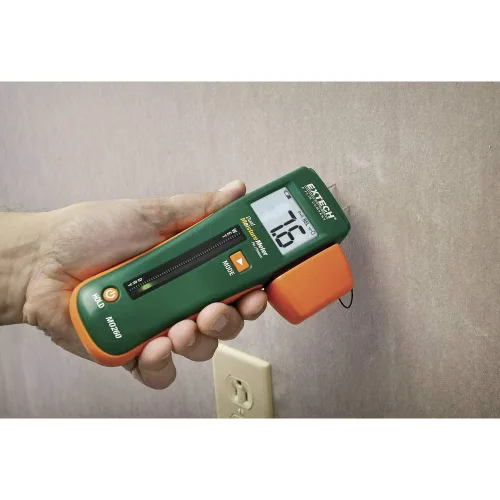 Vista 4 de Extech MO265 - Medidor de humedad (combinación con y sin perforación) con RJ45 Pinless and remote pin probe, wood/building materials, depth to