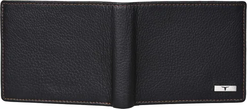 Vista 5 de Urban Forest Kyle RFID bloqueo de cuero cartera para hombres NegroRedwood UBF130BLR1037
