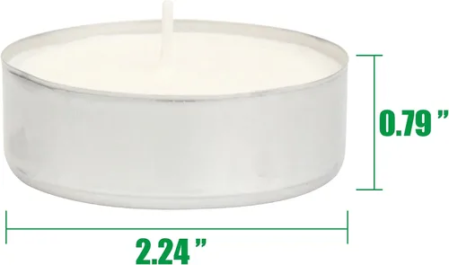 Vista 3 de Stonebriar Paquete de 20 velas de té sin perfume de gran tamaño con 9 horas de tiempo de combustión extendido