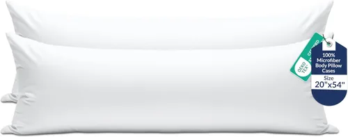 Vista 26 de Royale Linens Paquete de 2 fundas de almohada de tamaño estándar de 20 x 26 pulgadas, microfibra cepillada, fundas de almohada de cama, resistentes
