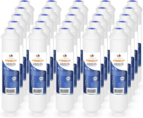 Vista 23 de Aquaboon Filtro de agua de carbón activado T33 - Filtro de agua en línea para refrigerador se adapta a línea de agua de 1/4 - Filtro para máquina