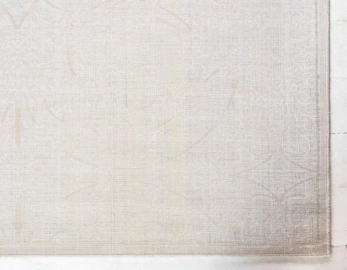 Vista 9 de Unique Loom Colección Rushmore Alfombra de Área - Taft (2' x 3' 1" Rectángulo, Blanco Nieve/Beige)