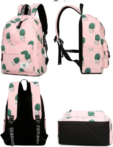 Vista 9 de Mygreen - Mochila escolar con bonitos diseños para niños y niñas, 11.5 x 15.7 x 5.1 pulgadas