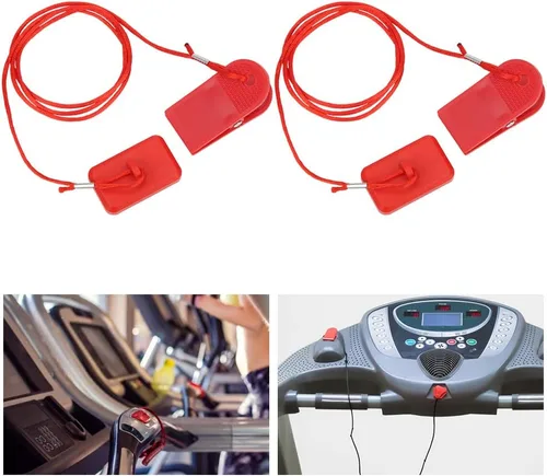 Vista 8 de Keenso Llave de seguridad para caminadora, interruptor de seguridad magnético para máquina de correr, accesorios de repuesto para la mayoría