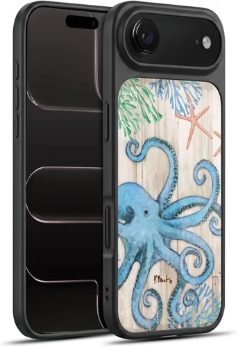 Vista 141 de Head Case Designs Officially Licensed Paul Brent Agate Mermaid Coastal Gel Armor Case [Military Grade Drop Protection] Compatible with Apple iPhone
