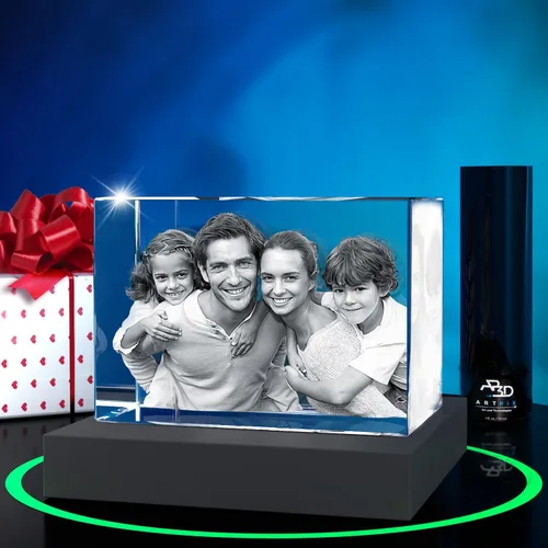 Vista 7 de ArtPix 3D Foto de cristal, regalos personalizados de Navidad para esposa, mujer, mamá, ella, él, hombres, madre, abuela, gran regalo personalizado