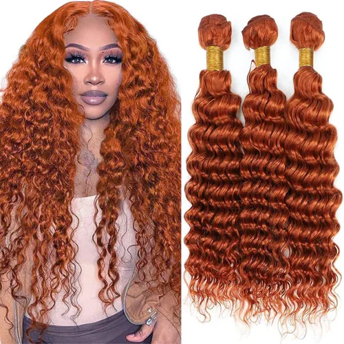 Vista 36 de Color 30 paquetes de cabello humano marrón onda del cuerpo paquetes 8 10 12 pulgadas brasileño virgen Remy extensiones de cabello humano doble trama