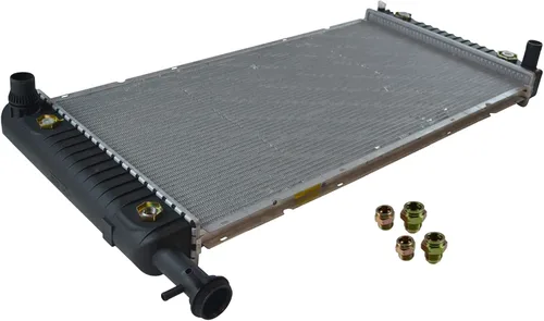 Vista 191 de TRQ Radiador de núcleo de aluminio de 1 fila Compatible con Subaru WRX STI 2.5L Turbo AWD 2015-2020