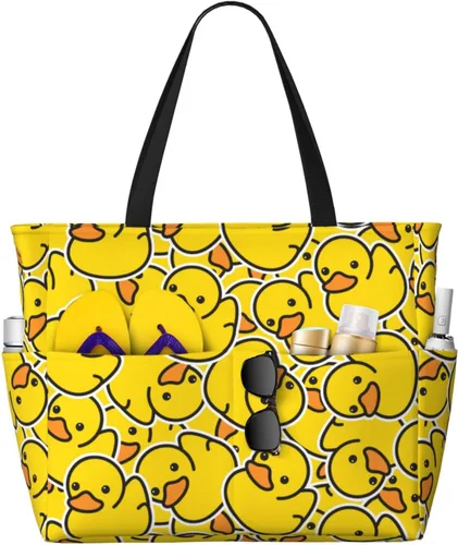 Vista 13 de Bolsa de playa para mujer, bolsa de playa impermeable y a prueba de arena con bolsa húmeda, bolsa de viaje grande para viajes de fin de semana