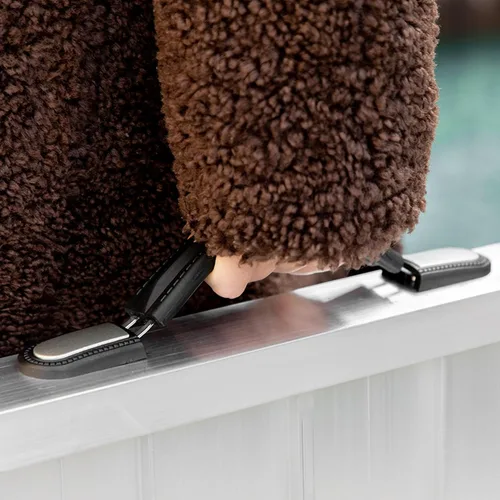 Vista 9 de HOMCOM Rampa plegable para silla de ruedas de aluminio texturizado, rampa de umbral portátil de 2 pies, para puertas, hogar, escalones, escaleras