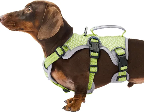 Vista 28 de Huntboo - Arnés para perro a prueba de escape, arnés reflectante con asa, duradero, chaleco ajustable para perros pequeños, medianos y grandes