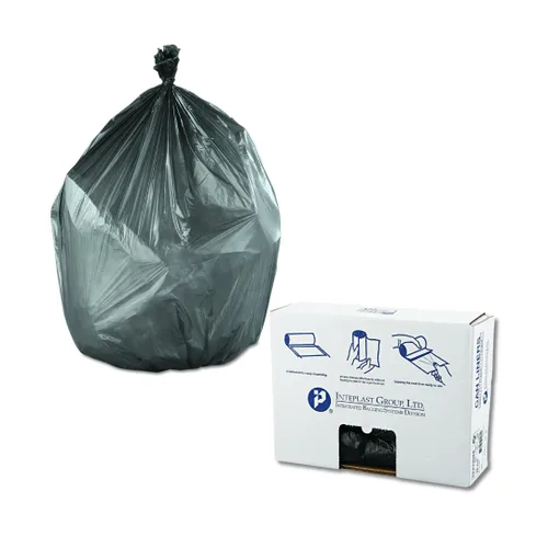 Vista 12 de Inteplast Group - Bolsas de basura comerciales de alta densidad, 60 L, 8 micrones, 61x83.8 cm, color negro, 50 bolsas/rollo, 20 rollos/cartón
