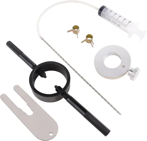 Vista 9 de Kit de herramientas universal de compresor de resorte de horquilla de motocicleta que funciona con la mayoría de horquillas invertidas