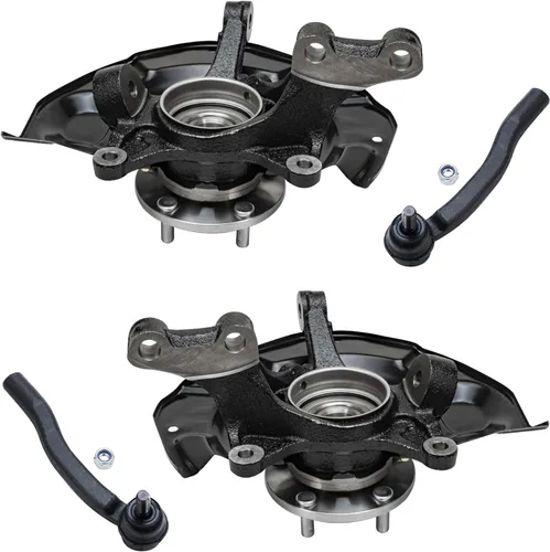 Vista 103 de Detroit Axle - Kit de nudillos traseros izquierdo FWD para Hyundai Santa Fe 2007-2009 Veracruz 2007-2012, reemplazo del conjunto de cojinete