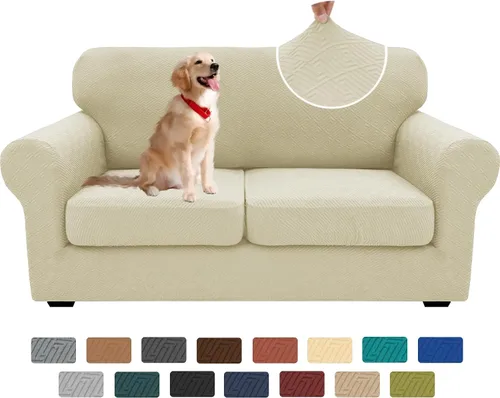 Vista 41 de XINEAGE Funda de diván para sofá en forma de L, fundas de sofá modular para mascotas, funda de asiento de sofá antideslizante lavable, fundas