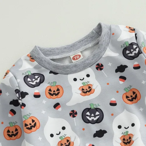 Vista 4 de YINGISFITM Conjunto de sudadera de manga larga para el día de San Valentín, ropa de invierno, estampado de corazón