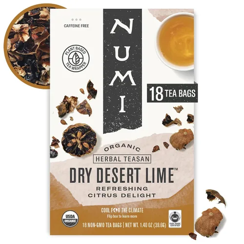 Vista 4 de Numi Té de manzanilla y limón orgánico Té de hierbas con manzanilla egipcia y mirto de limón