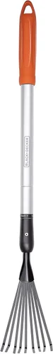 Vista 3 de Black+Decker Rastrillo telescópico 30.7-43.7 in mango de aluminio y cabeza de acero al carbono inoxidable