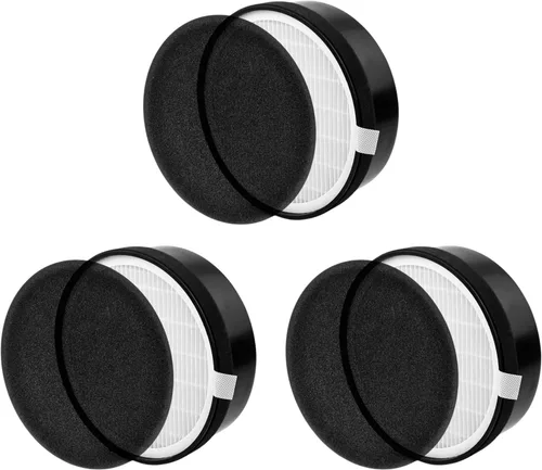Vista 7 de Nispira Paquete de 2 filtros de aire de repuesto LV-H132 compatibles con purificadores de aire Levoit LV-H132-RF 3 en 1 True HEPA Filtro de carbono