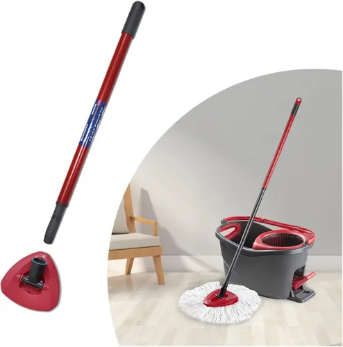 Vista 5 de Kit de mango y base de repuesto, piezas de trapeador giratorio, accesorios de repuesto de mano. Compatible con Easywring Rinseclean