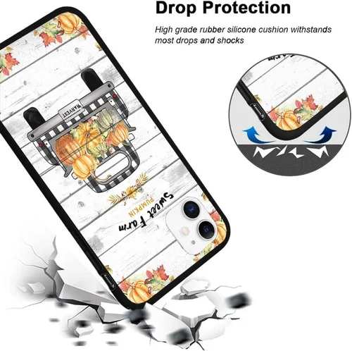 Vista 3 de Funda compatible con iPhone 13 de 6.1 pulgadas, funda de silicona ultradelgada de silicona antiarañazos, a prueba de golpes, funda de goma