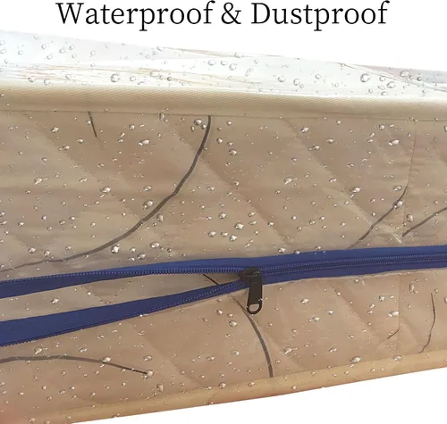 Vista 4 de Bolsa de almacenamiento de colchón individual con cremallera, funda de 5 mil de grosor Plastic Mattress Protector, Moving Supplies, Waterproof