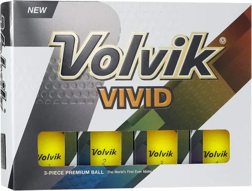 Vista 4 de Volvik Pelotas de golf de colores con acabado mate vívido (una docena)