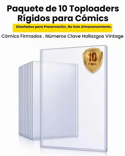 Vista 6 de Protectores rígidos superiores para cómics modernos, fundas protectoras rígidas para almacenamiento y exhibición de cómics, paquete de 10 Mangas