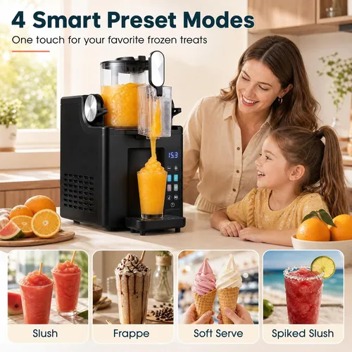 Vista 3 de DORTALA Máquina de granizado de 68 oz con 4 presets