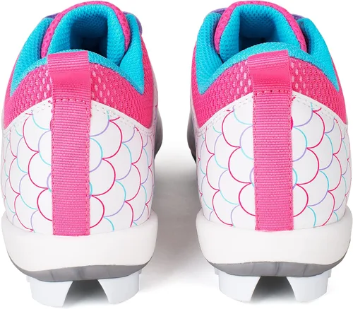 Vista 3 de RIP-IT Tacos de sóftbol para niñas Blanco, rosa y morado Equipo deportivo juvenil