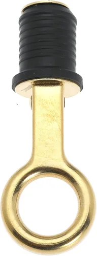 Vista 6 de Tapón de goma con mango a presión, tapón de drenaje de barco, con mango de latón/acero inoxidable, accesorios para barcos