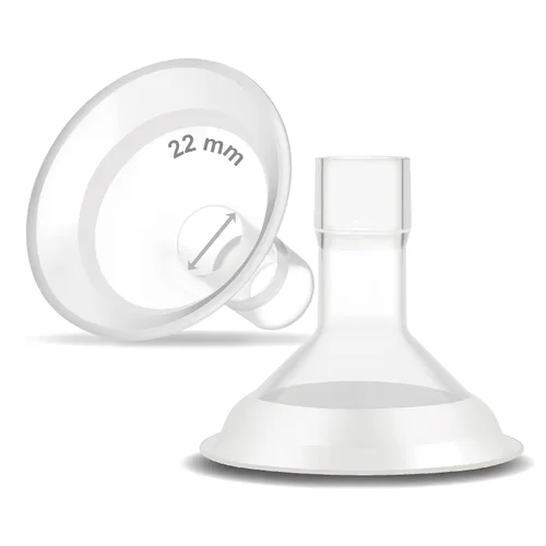 Vista 51 de Maymom MyFit Crater Series - Protector de pecho pequeño de 0.394 in con diseño de dos piezas compatible con piezas de bomba Medela; reemplazo