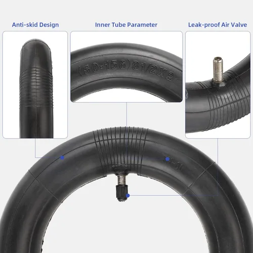 Vista 5 de ulip Paquete de 2 tubos interiores de 8.5 pulgadas 50/75-6.1 de grosor, tubo universal de 8 1/2 x 2 inflado de repuesto para Gotrax GXL Hiboy S2