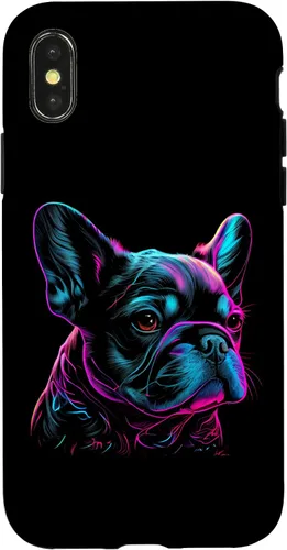 Vista 5 de French Bulldog Retro Design Case for iPhone 17
