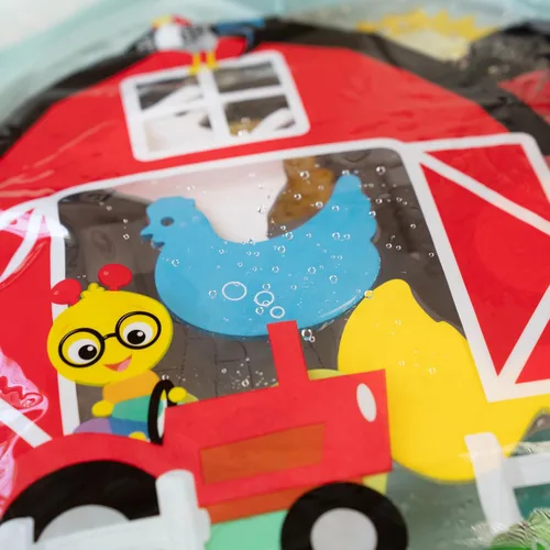 Vista 7 de Baby Einstein Farm Explorers Cal's Sensory Barn - Tapete de agua multisensorial, rojo, de 0 a 36 meses