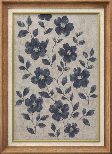 Vista 154 de MUDECOR Lienzo enmarcado prémium para pared, pinos nevados en bosque de invierno, ilustraciones modernas, arte contemporáneo, escénico, divertido