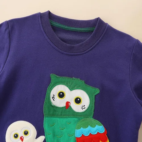 Vista 43 de Sudaderas para niñas pequeñas, cuello redondo, sin botones, de manga larga, para invierno, casual, ropa 2T-7T, Dinosaurio