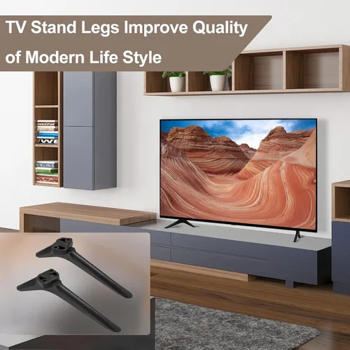 Vista 7 de Soporte base de TV para patas de TV Hisense, patas de soporte de TV para Hisense Smart TV Stand 50A6G 50A6GX3 43R6E3 43R6E1 43H6530F 55R6E1 55R6G