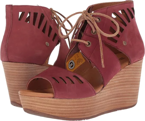 Vista 7 de Caterpillar Alma Ghillie Tie Platform Wedge Sandalia para mujer