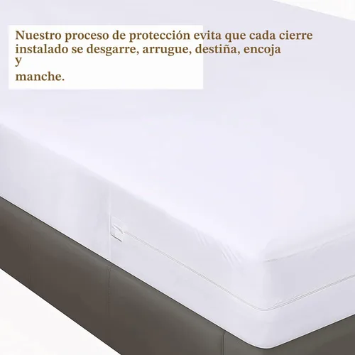 Vista 6 de Sábana con cierre tamaño individual, bolsillo profundo de 20 cm, sábana inferior de microfibra cepillada de calidad hotelera, suave sin arrugas