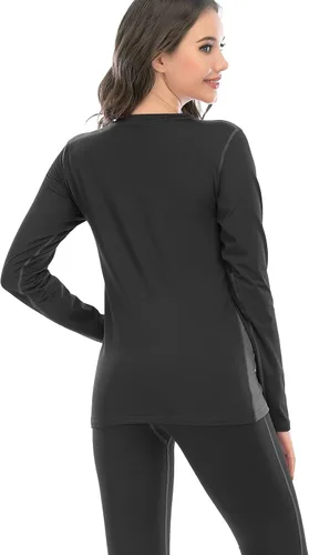 Vista 4 de MEETYOO Conjunto de ropa interior térmica para mujer