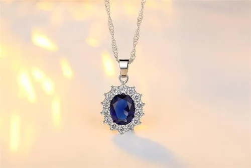 Vista 4 de Jeolory Juego de joyas brillantes con colgante de girasol y diamantes de imitación de cristal para mujeres señora y niña S Cobre Sin gemas