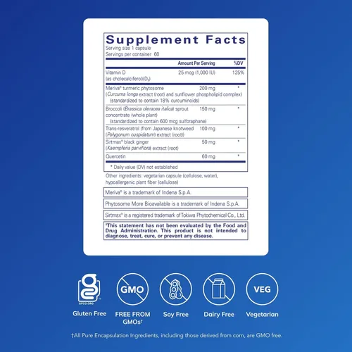 Vista 2 de Pure Encapsulations Inmune equilibrado Apoyo a la función articular, gastrointestinal y tiroidea 60 cápsulas