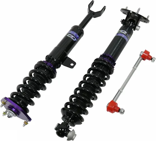 Vista 208 de Amortiguadores de Bobina D2 Racing RS Ajustables en 36 Maneras para Jaguar S-Type 2000-2008