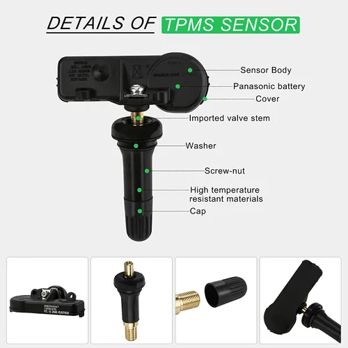 Vista 3 de 13586335 GM Sensor de presión de neumáticos 315MHZ Sensor TPMS programado con EL-50448 TPMS herramienta de reaprendizaje para Buick Cadillac